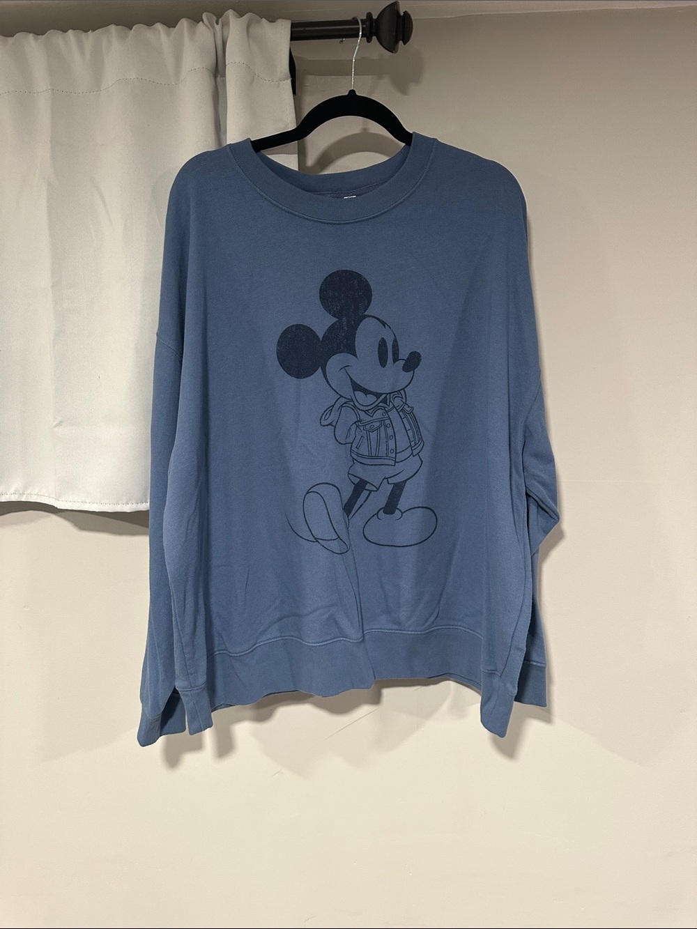 GAP Blue Mickey Graphic Crewneck Sweater